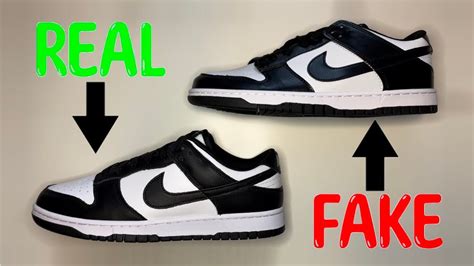 nike dunk low black white fake vs real|Fake vs. Real Nike Dunk Lows: How to Spot the Difference.